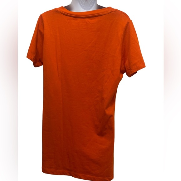 Gator Sparkly Orange V-Neck Short Sleeve Top Size XL NWOT - Picture 6 of 6